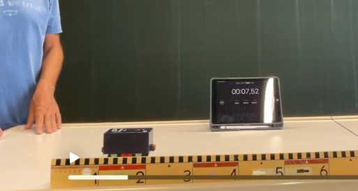 Experimentierwagen auf Pult